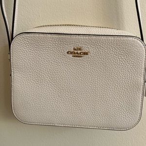 White Coach Jamie camera bag